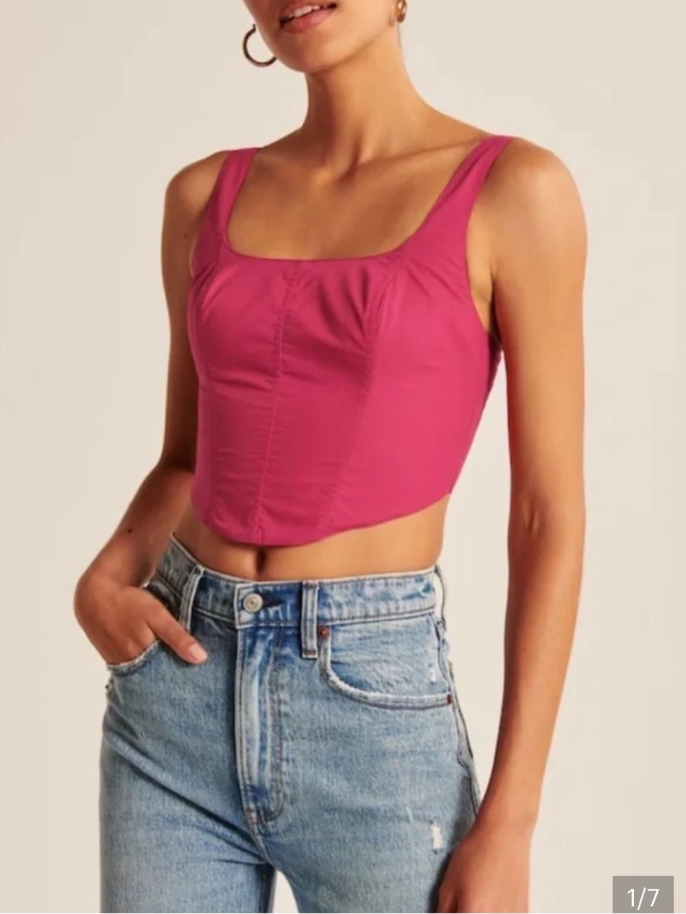 Abercrombie & Fitch Pink Corset Top